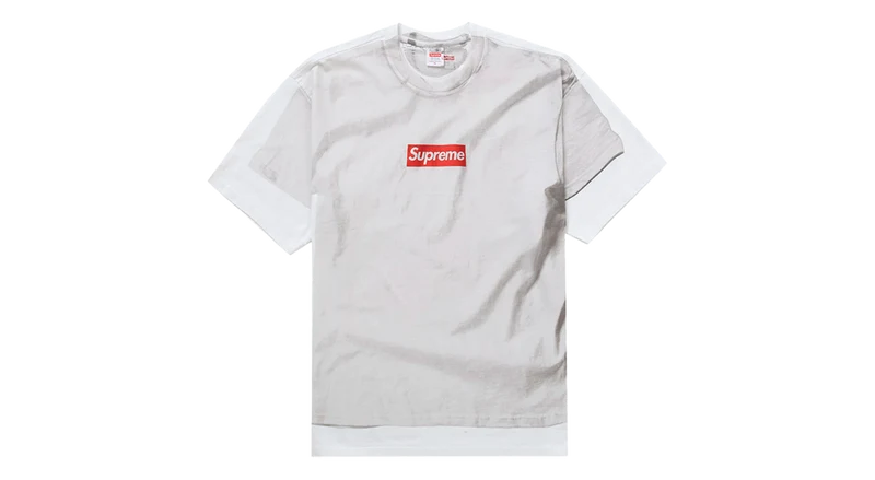 Supreme x MM6 Maison Margiela Box Logo Tee White