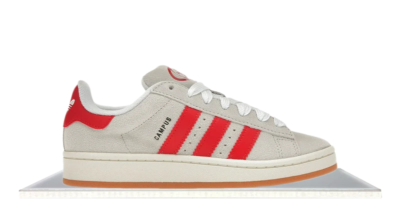 Adidas Campus 00s Crystal White Better Scarlet