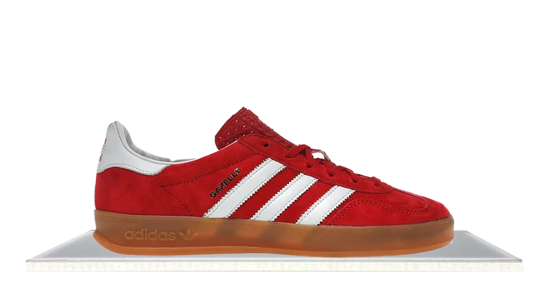 Adidas Gazelle Scarlet Cloud White
