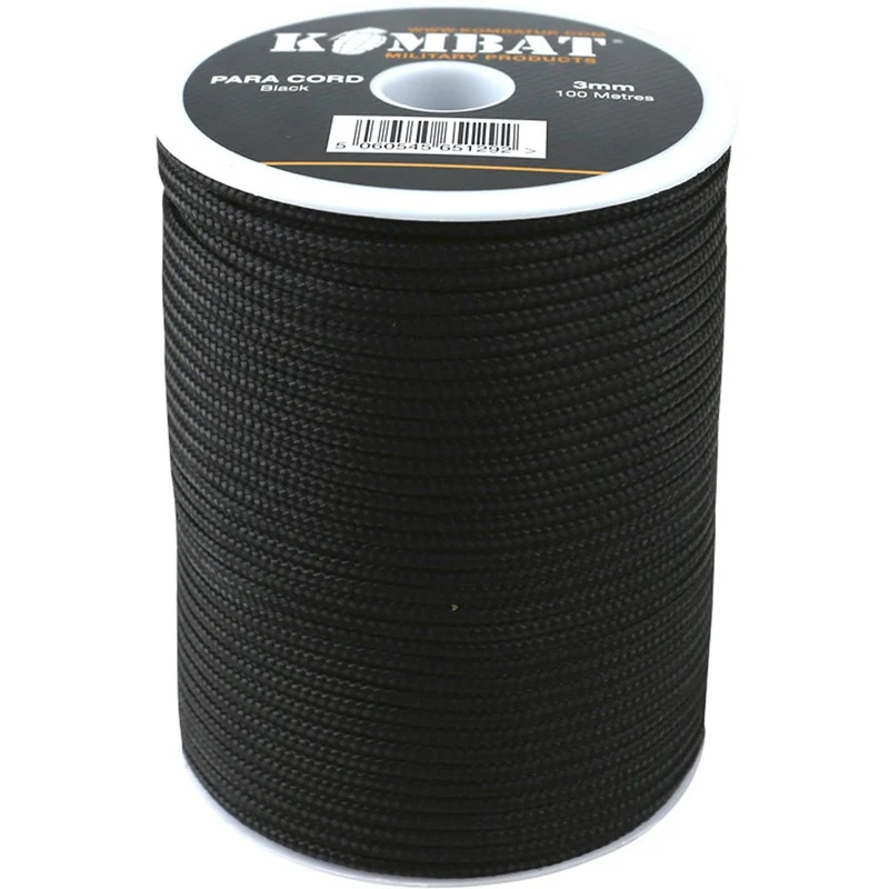 Kombat Paracord - 100 metres x 3mm