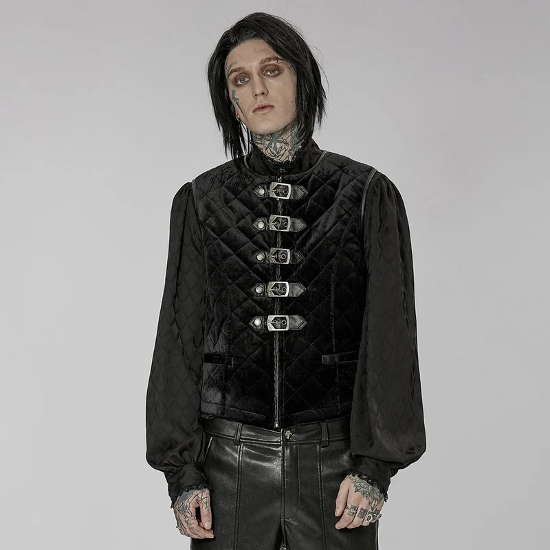 Gothic stativ för herrväst med spännen