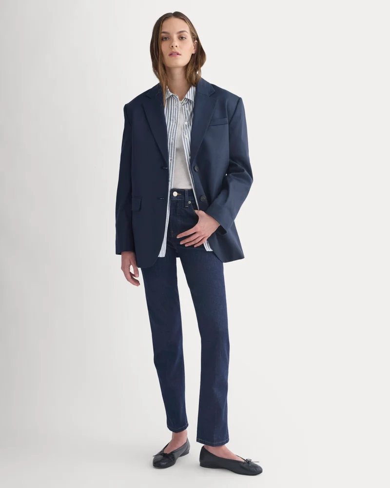 High-Rise Cigarette Jean | Pure Blue