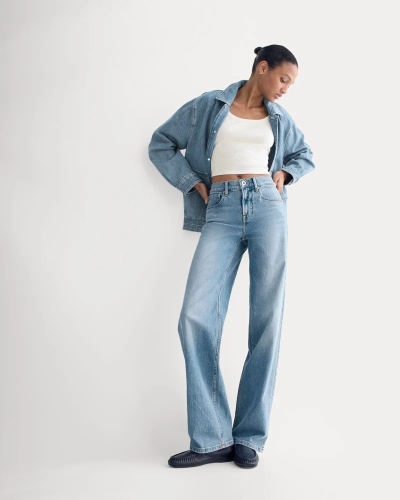 The Column Jean | Vintage Light Indigo | 33" Inseam