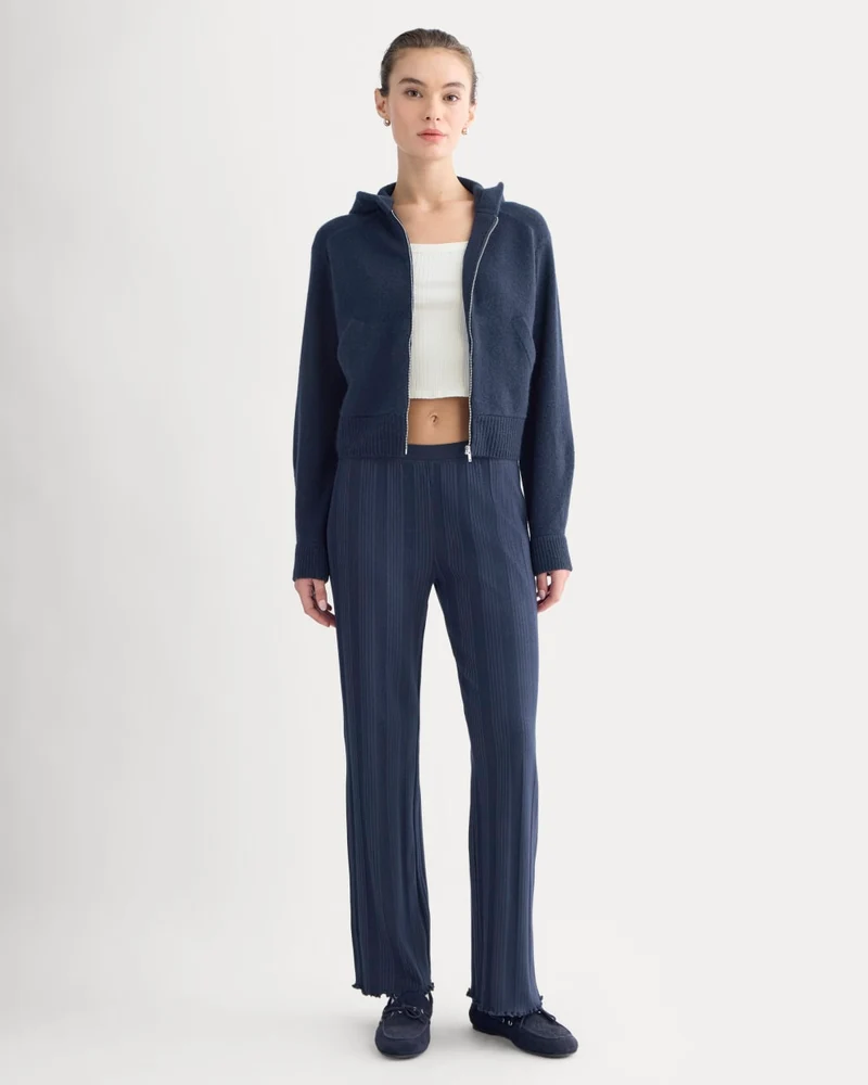 Lounge Rib Pant | Navy