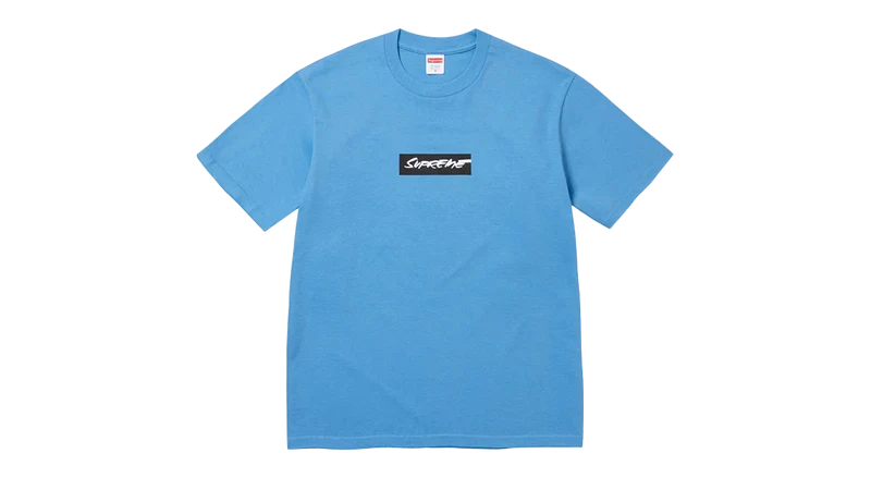 Supreme Futura Box Logo Tee Bright Blue
