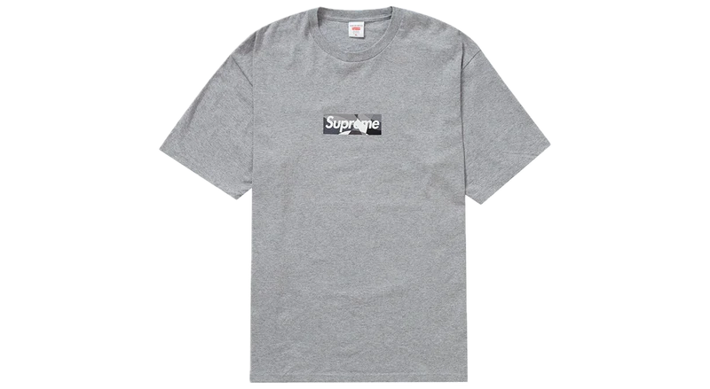Supreme Box Logo Tee "Emilio Pucci" Heather Grey/Black