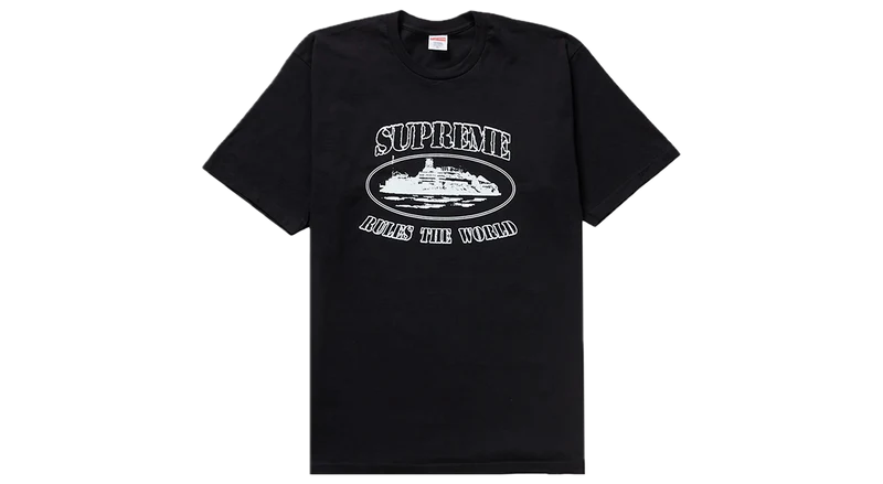 Supreme x Corteiz Rules The World Tee Black