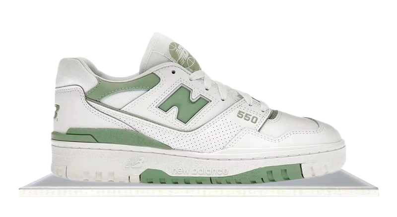 New Balance 550 White Mint Green