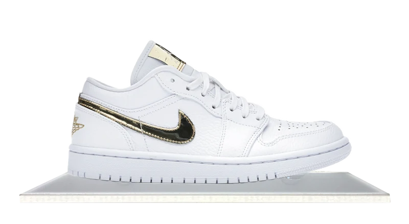 Air Jordan 1 Low White Metallic Gold