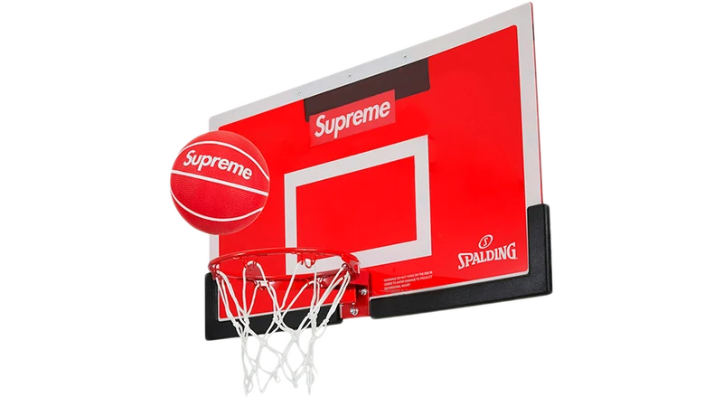 Supreme Spalding Mini Basketball Hoop Red
