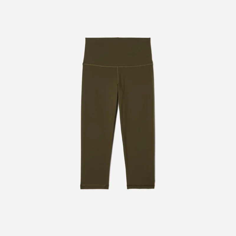 The Perform Cropped Legging | Dark Olive