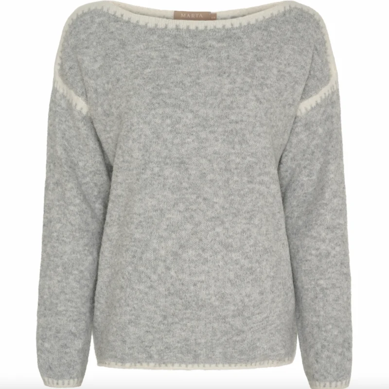 Stickad Linette grey
