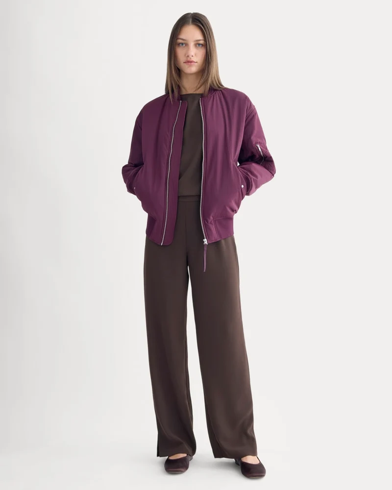 Drapey Crepe Pant | Dark Chocolate
