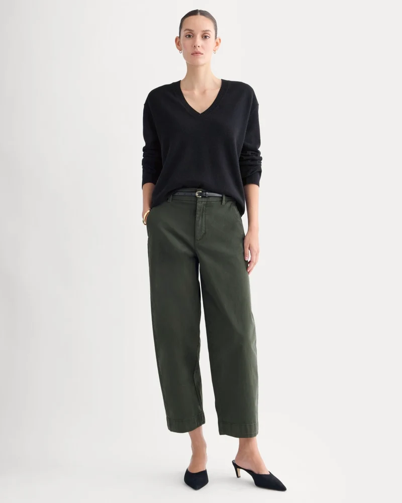 Cotton Twill Chino | Dark Green