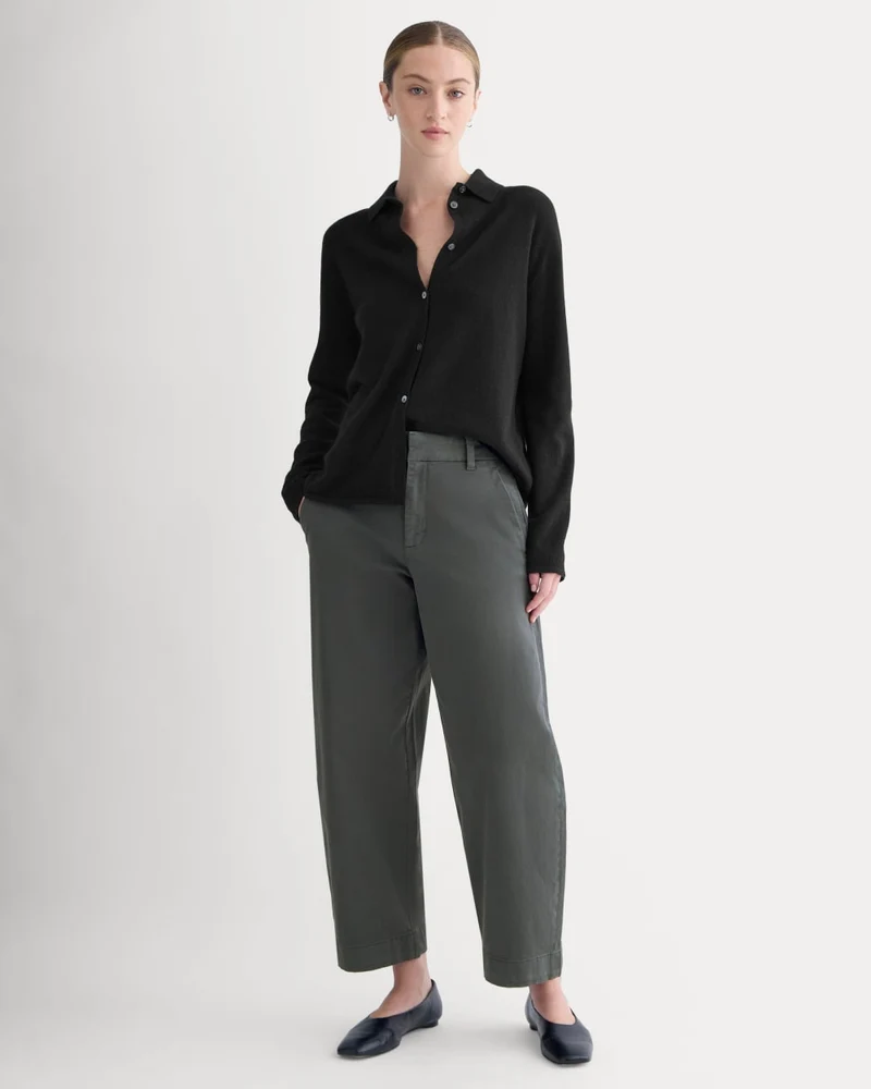 Cotton Twill Chino | Slate Grey