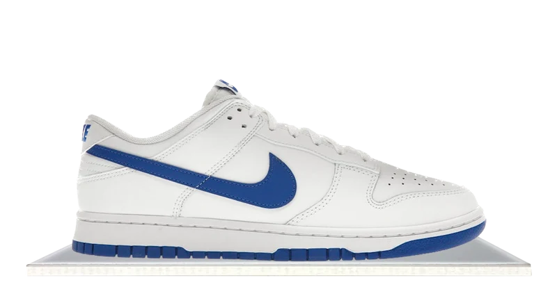 Dunk Low White Hyper Royal