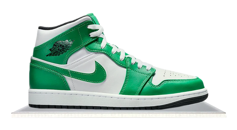Air Jordan 1 Mid Lucky Green