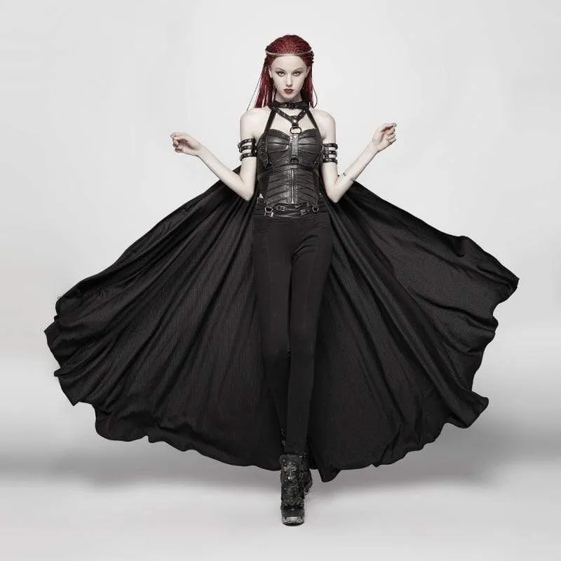 Punk Metal Chain Harness Cape för kvinnor