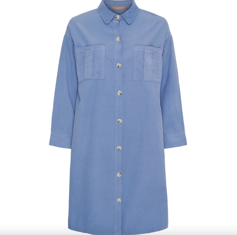 Klänning i babyvelour - Jeans