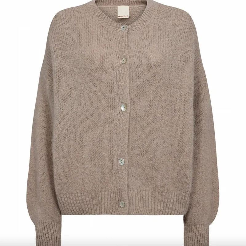 Alpaca-cardigan Depeche - Sand