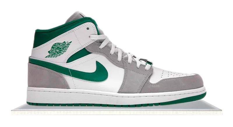 Air Jordan 1 Mid Grey Green