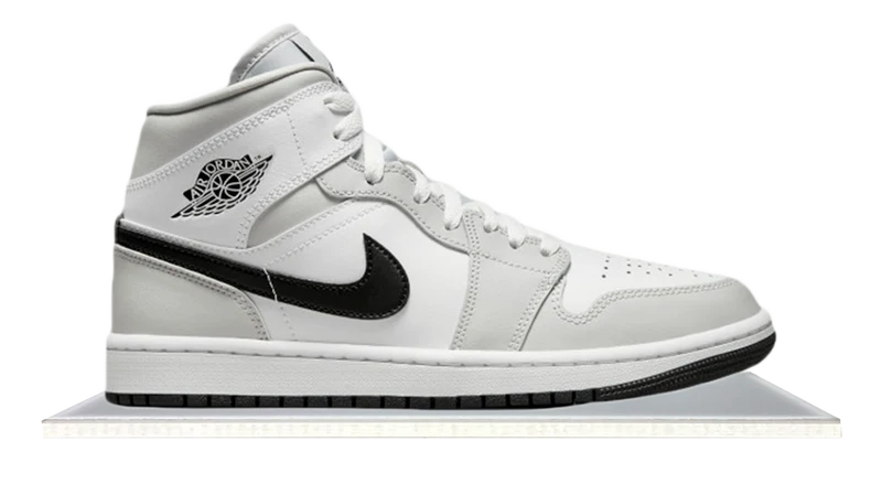 Air Jordan 1 Mid White Smoke Grey