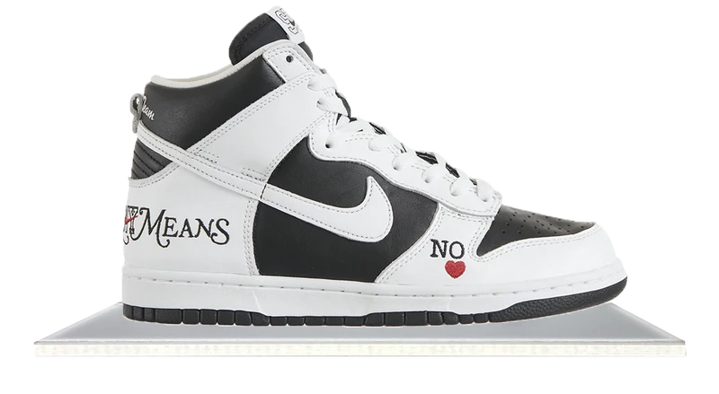 SB Dunk High Supreme By Any Means Black