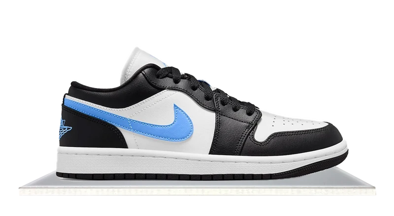Air Jordan 1 Low Black University Blue White