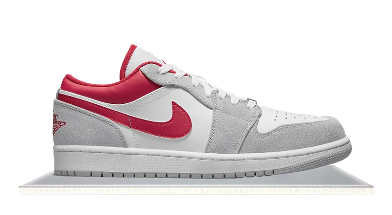 Air Jordan 1 Low Light Smoke Grey Gym Red
