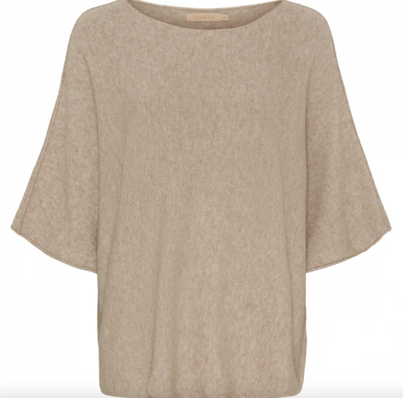 Blus Sia medium beige – Oversize