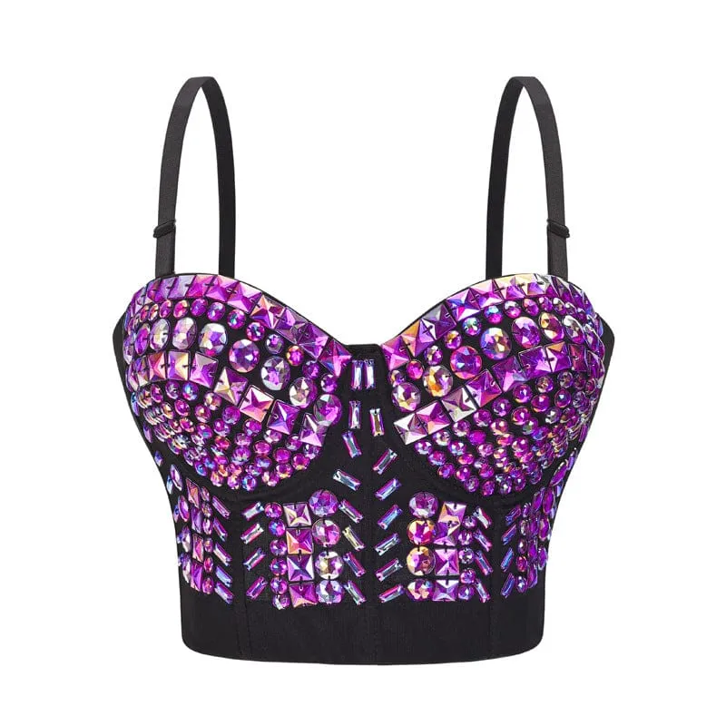 Gothic Beaded Bustier för kvinnor