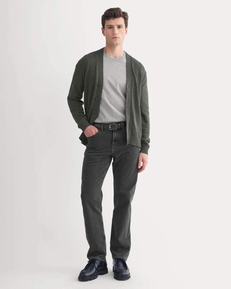 Straight-Leg Stretch Jean | Washed Black