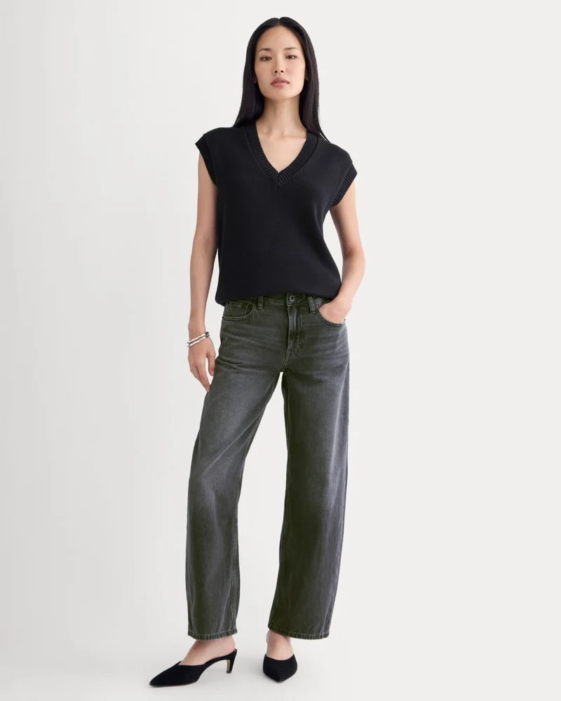 Loose Curve Jean | Carbon Midnight