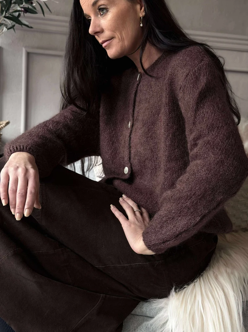 Cardigan Mohair - Chocolate