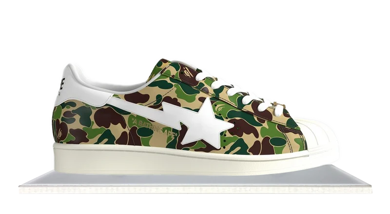 Adidas Superstar x Bape Green Camo
