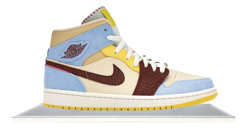 Air Jordan 1 Mid Fearless Maison Chateau Rouge