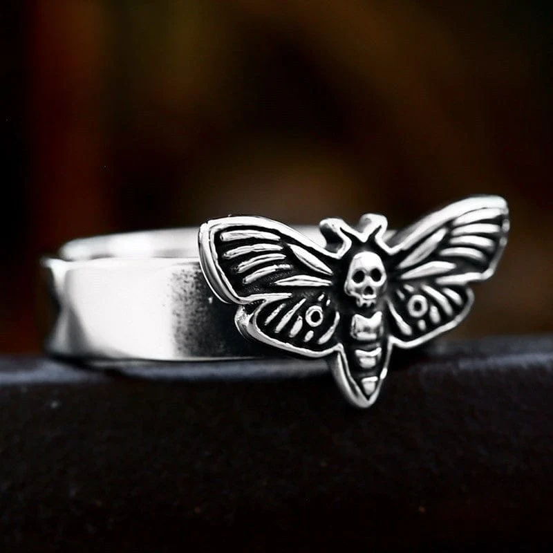 Punk Moth Ring för män