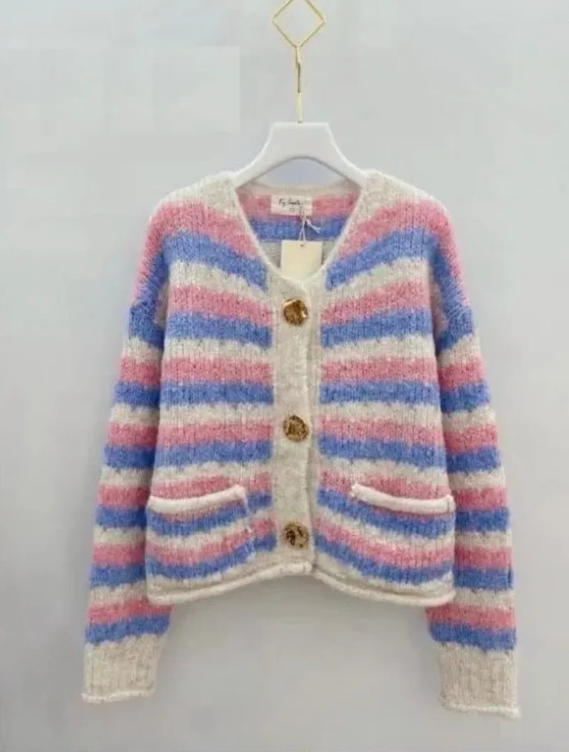 Cardigan Pastel strib