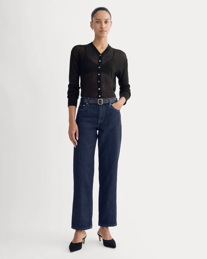 Low-Rise Straight Jean | Tungsten Rinse