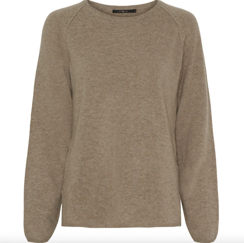 Pullover Kashmir - Taupe Melange