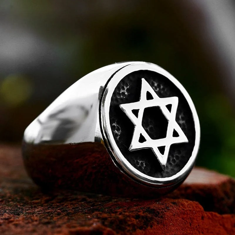 Punk Hollowed Star Ring för män