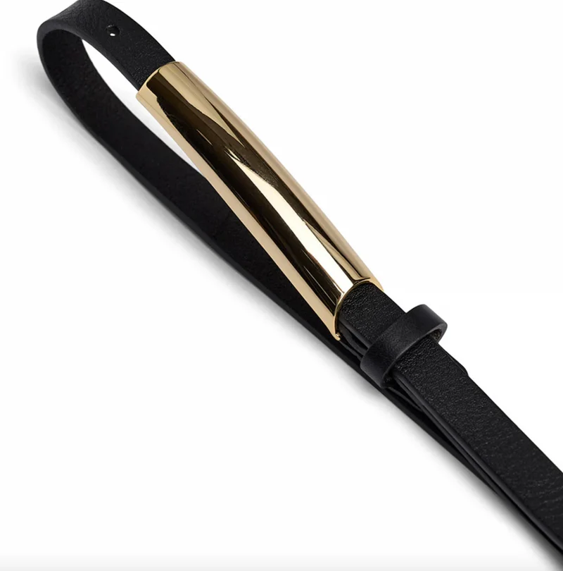 Elegant bälte - Svart / guld