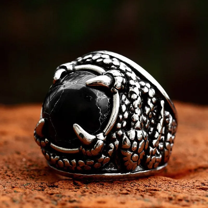 Punk Snake Claw Ring för män