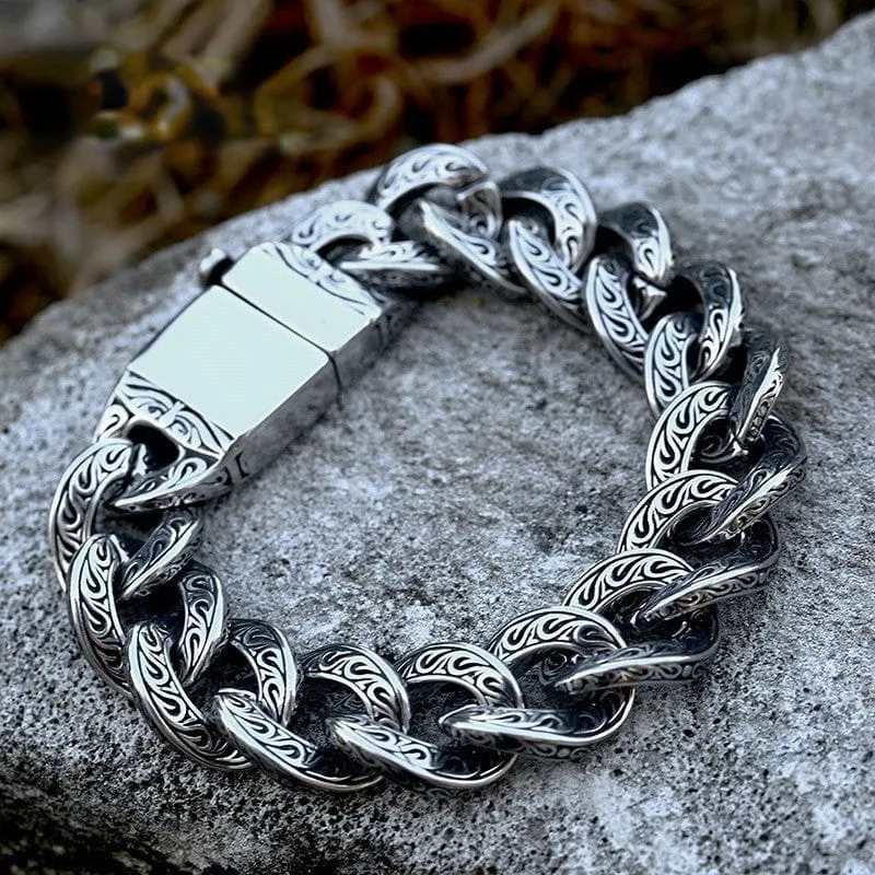 Punk-armband med vridspänne för män