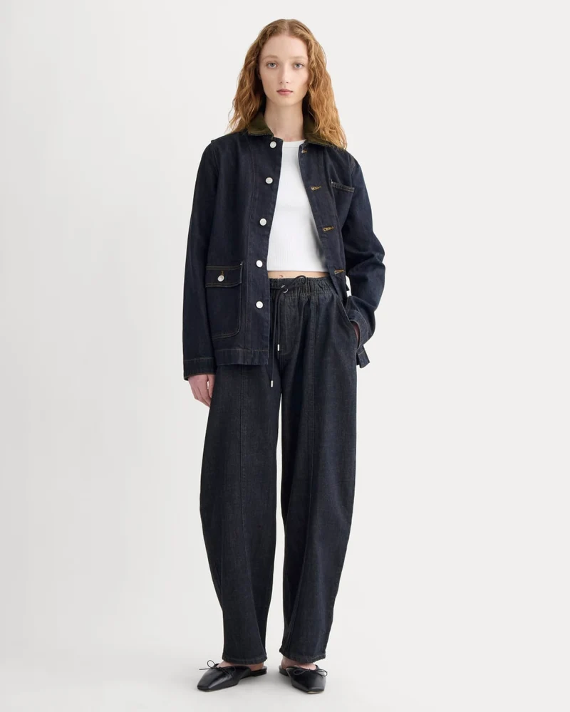 The Drawstring Baggy Jean | Dark Indigo