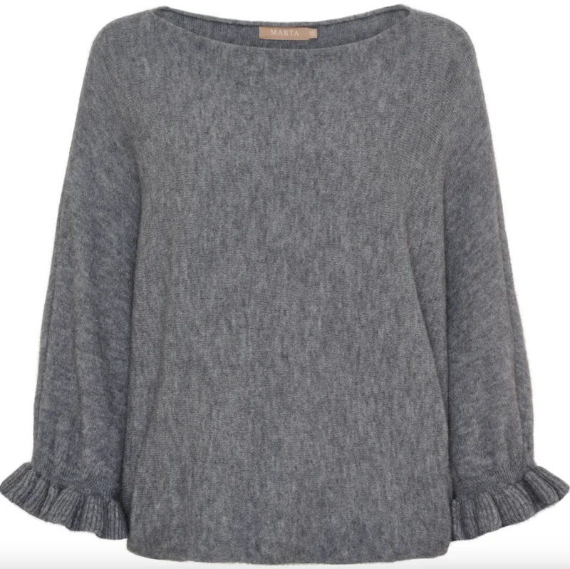 Stickad Elder flower - Grey