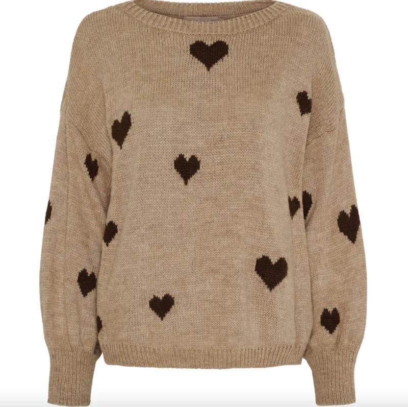 Stickad Clover Knit - Fango