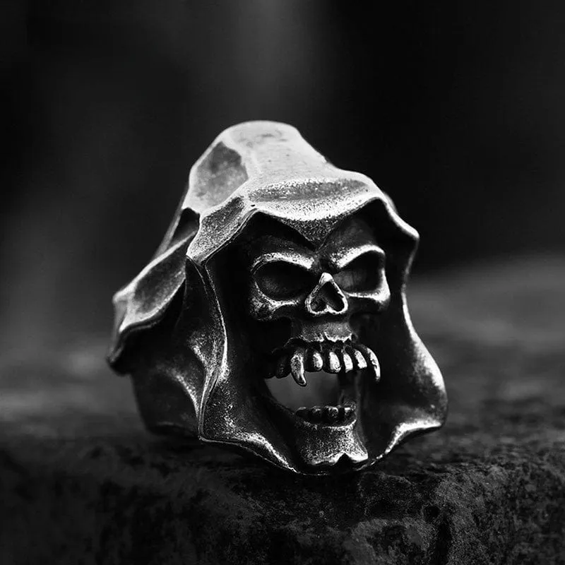 Punk Death Skull Ring för män