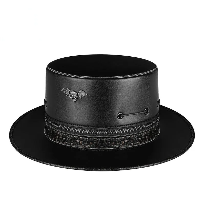 Gothic Bat Zipper Hat för män