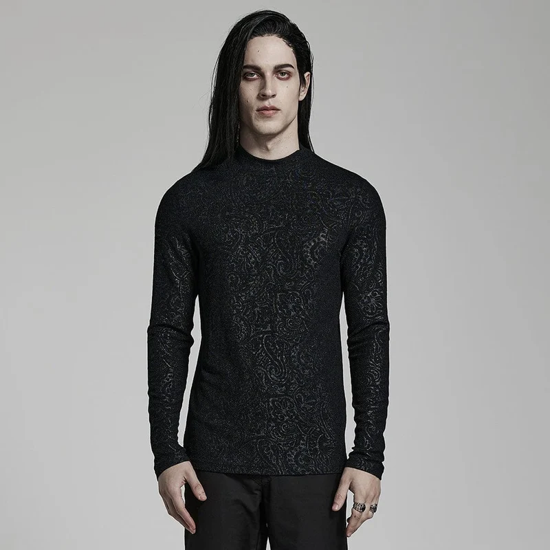 Gothic slimfitt skjorta för män